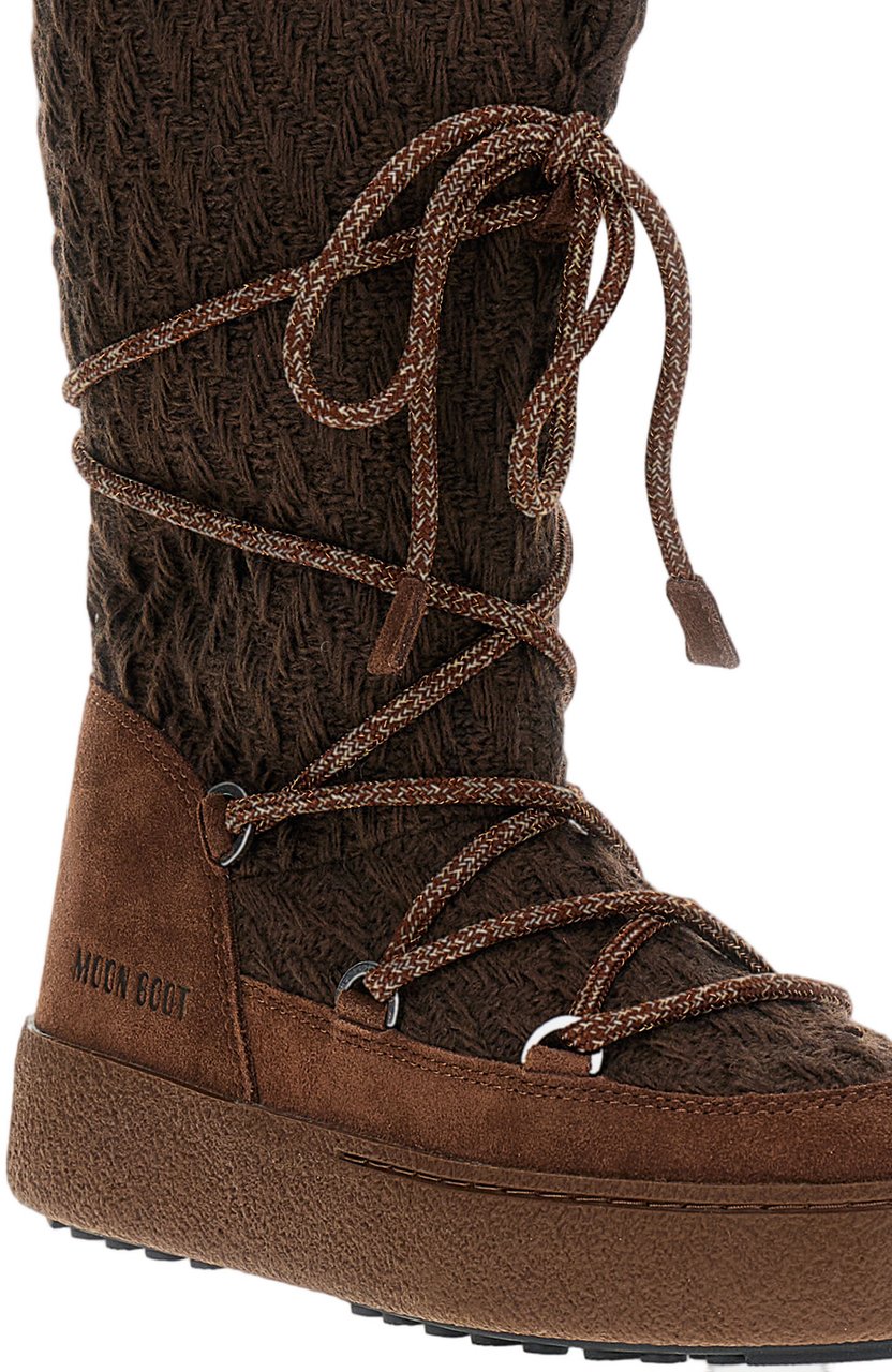 Moon Boot Knitted High-Top Moon Boot Bruin