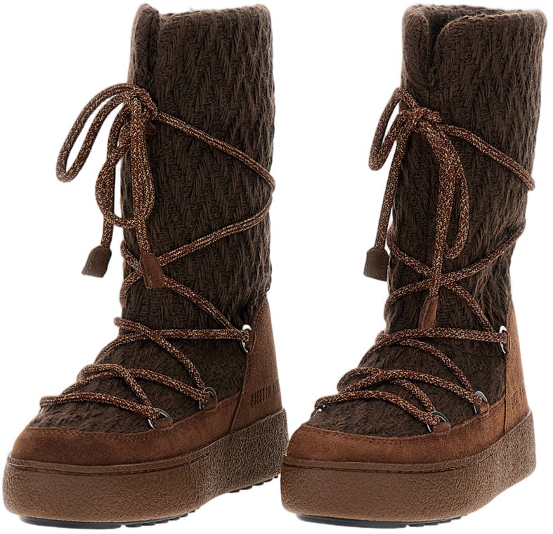 Moon Boot Knitted High-Top Moon Boot Bruin