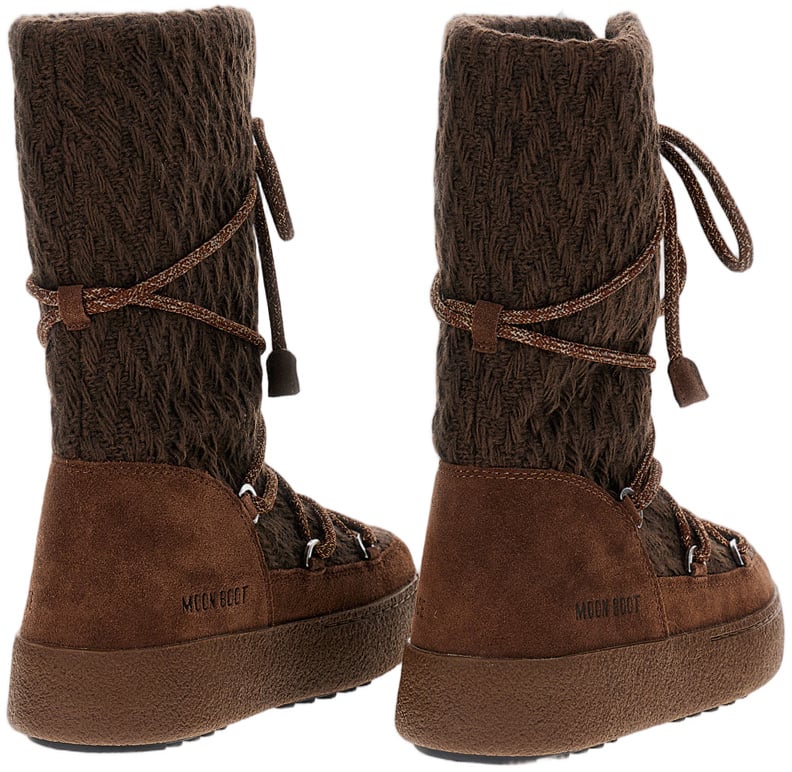 Moon Boot Knitted High-Top Moon Boot Bruin