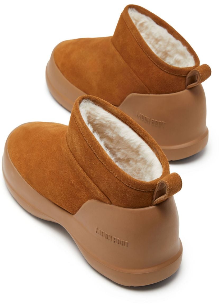 Moon Boot Boots Leather Brown Bruin