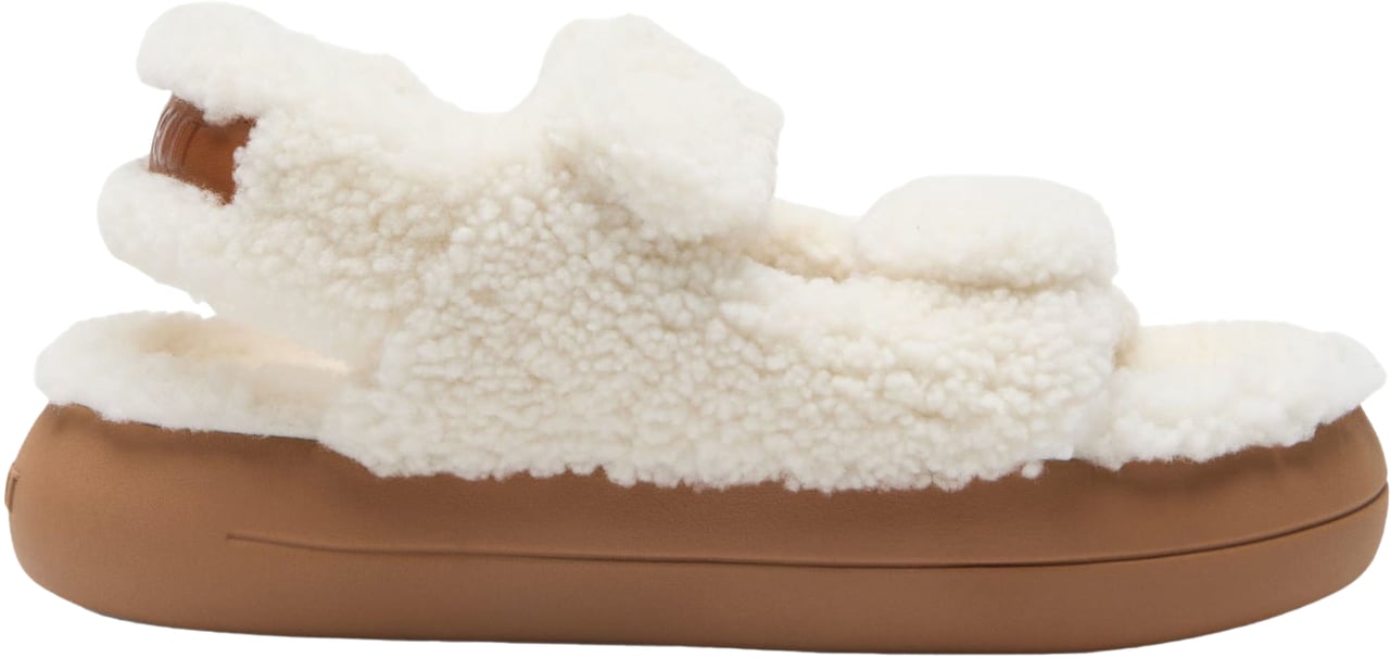 Moon Boot Mb Shearling Sandal Sandalen Off White 80d2420020 Wit