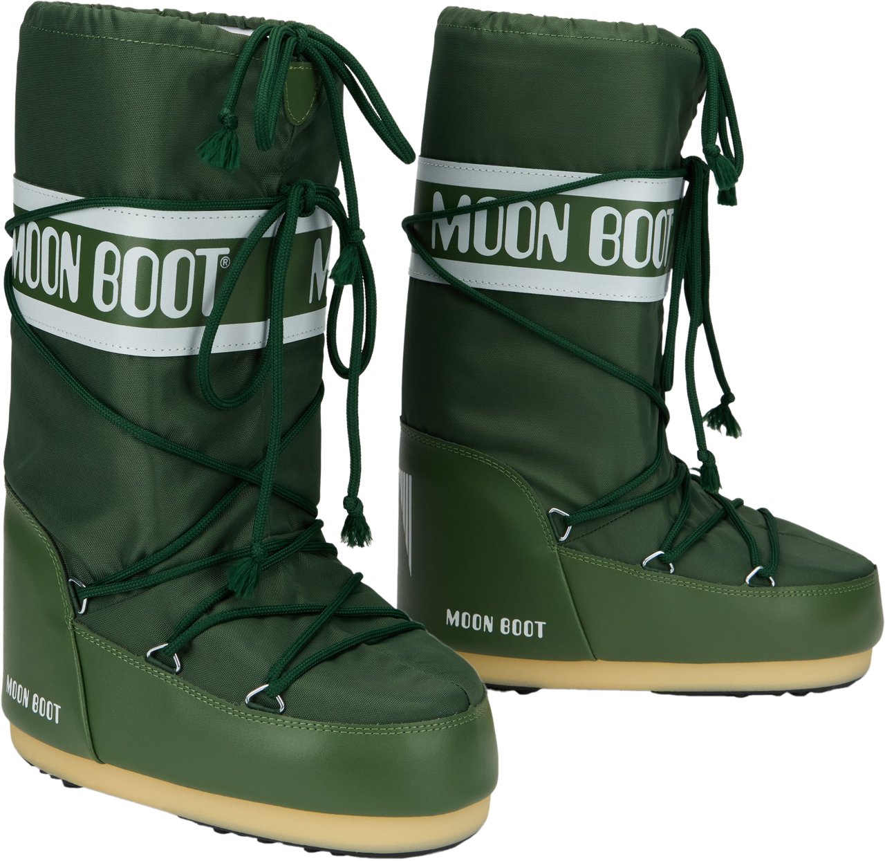 Moon Boot Icon boot in nylon Groen