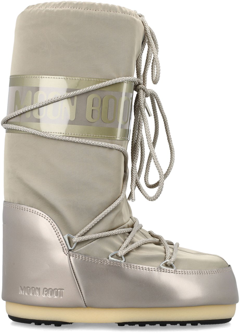 Moon Boot Classic Icon Nylon Glance Platinum Zilver