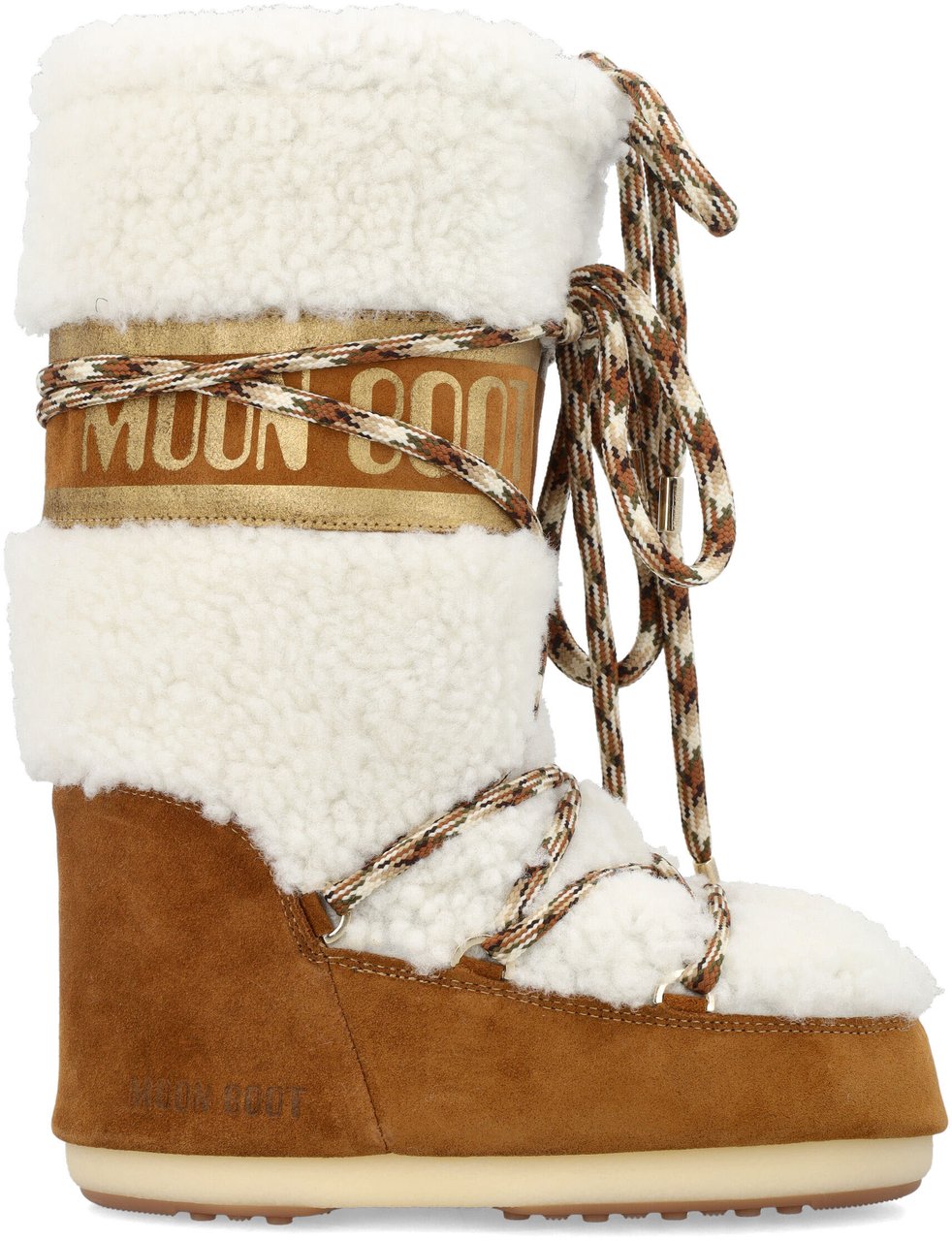 Moon Boot Classic Icon Shearling Beige Beige