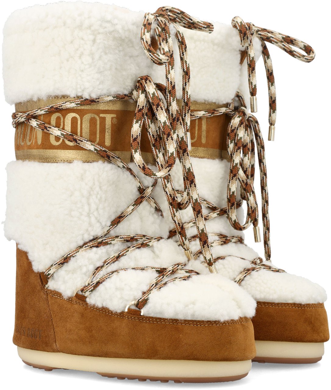 Moon Boot Classic Icon Shearling Beige Beige