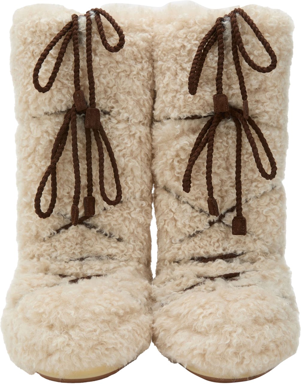 Moon Boot Moon Boot Mb Icon Curly Extra Boots Ecru 80d1403070 Wit