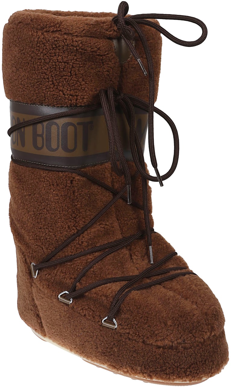 Moon Boot Icon Teddy Boots Brown Bruin