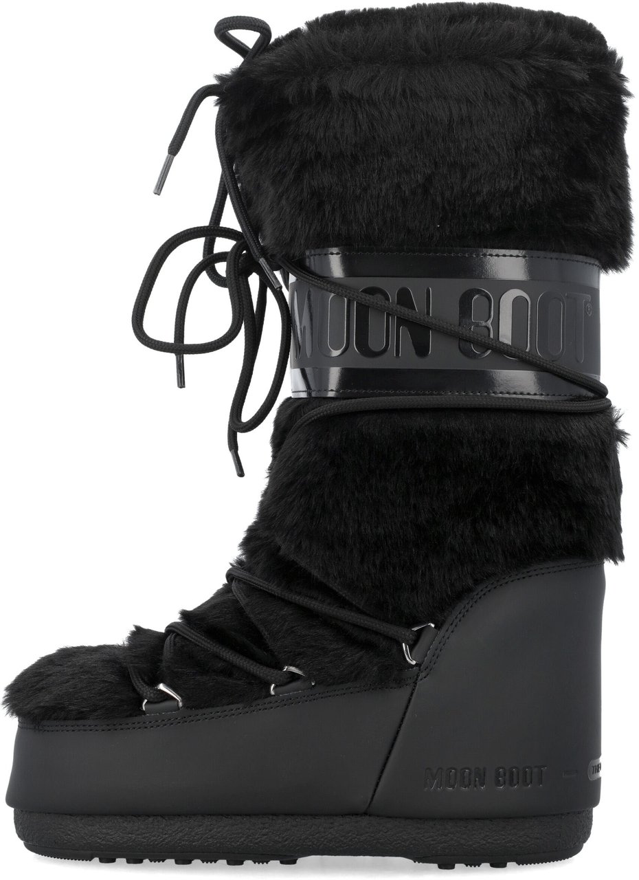 Moon Boot Classic Icon Eco Fur Nero Zwart