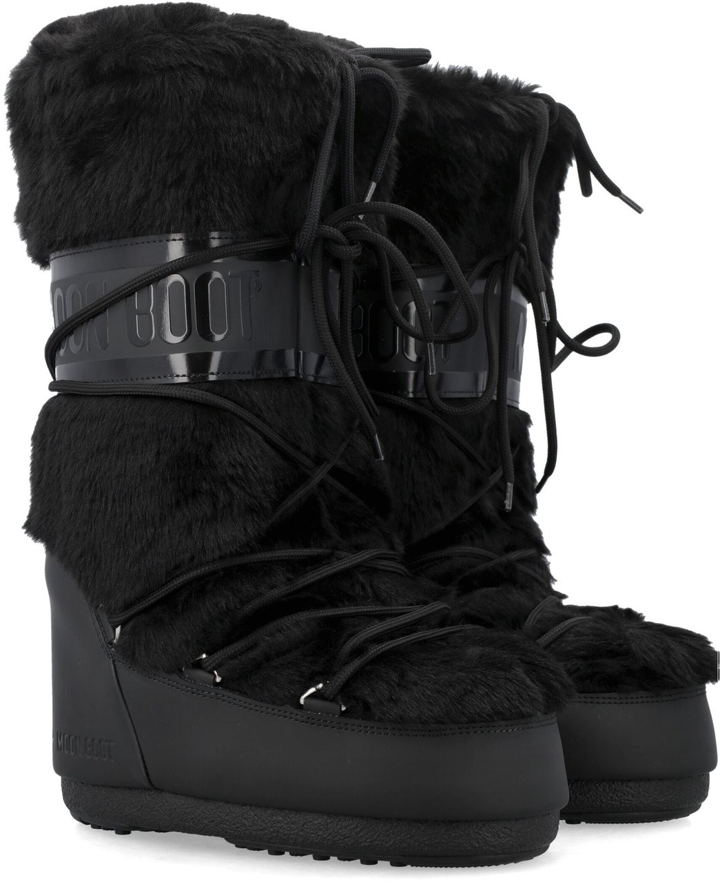Moon Boot Classic Icon Eco Fur Nero Zwart