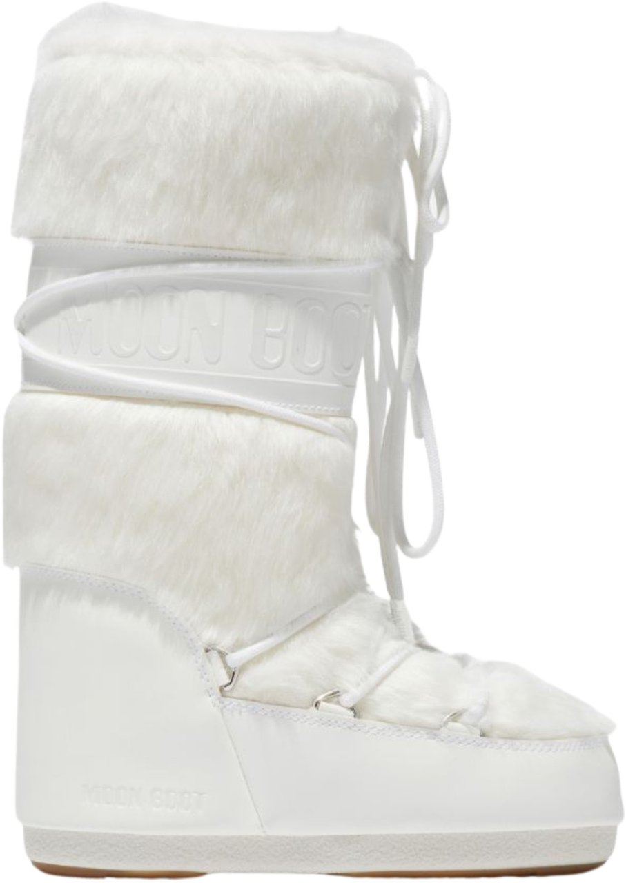 Moon Boot Moon Boot Mn Icon Faux Fur Boots Off White 80d1408900 Wit