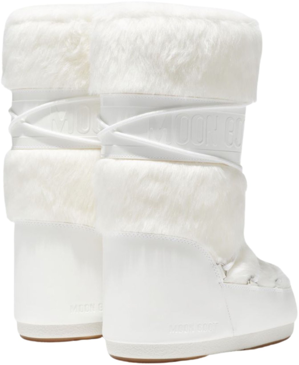 Moon Boot Moon Boot Mn Icon Faux Fur Boots Off White 80d1408900 Wit