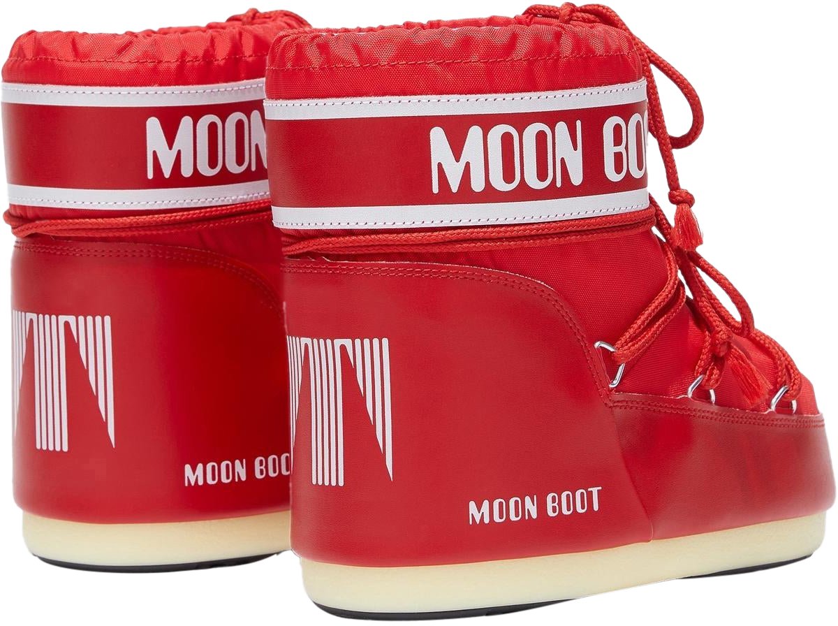 Moon Boot Dames Icon Low Nylon Rood Rood