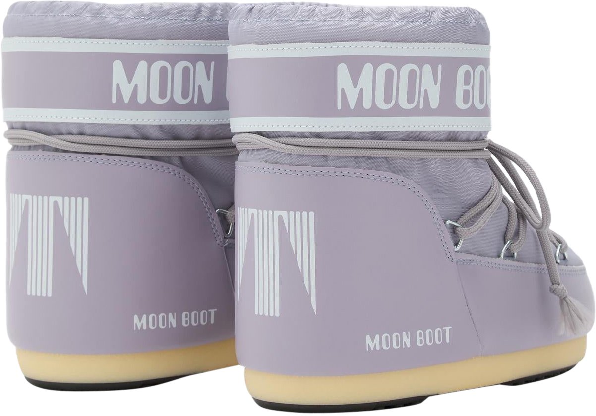 Moon Boot Dames Icon Low Nylon Paars Geel