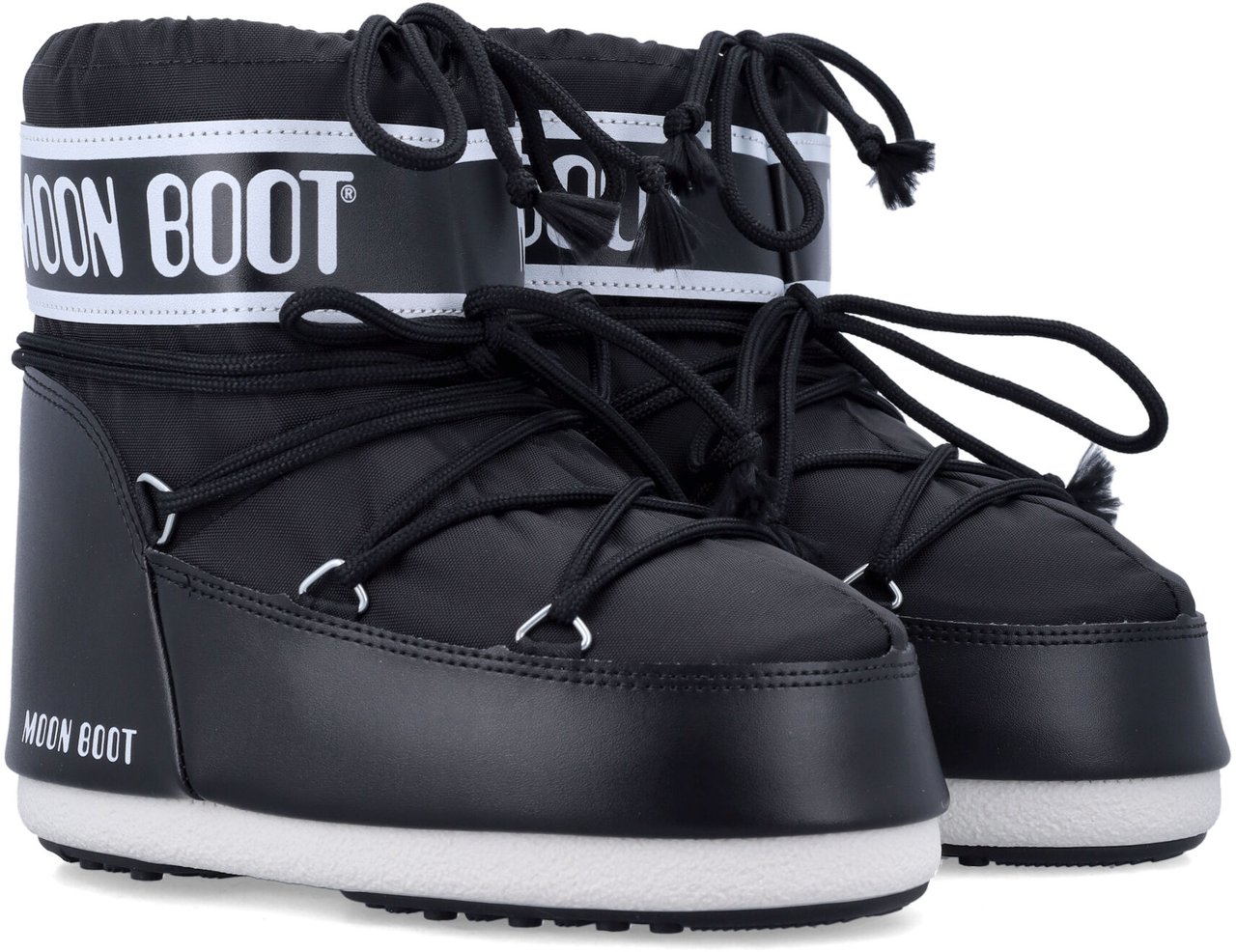Moon Boot Icon Low Nylon Nero Zwart