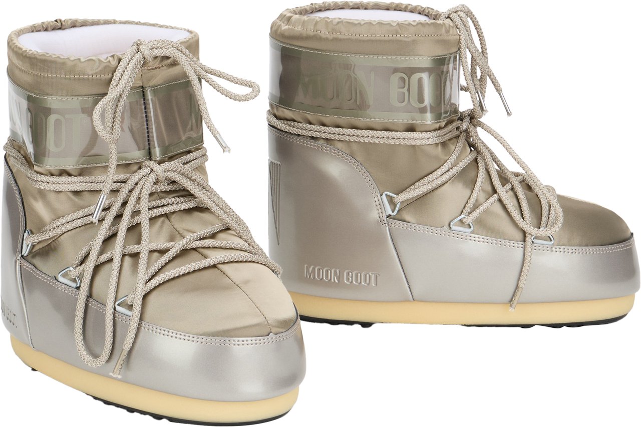 Moon Boot Icon Low Glance Boot in nylon Zilver