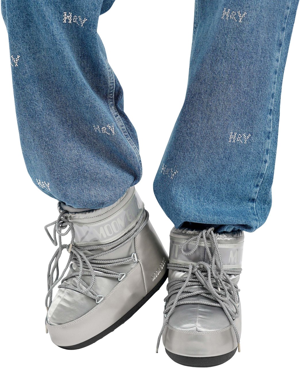 Moon Boot Snowboots Icon Low Glance Zilver