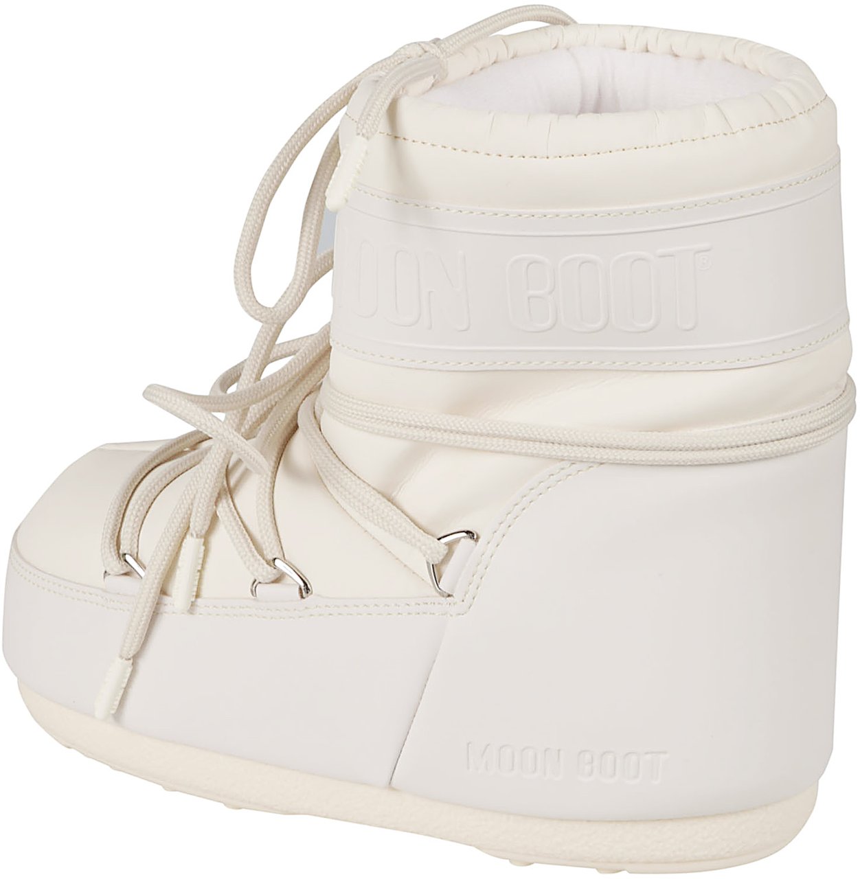 Moon Boot Icon Low Rubber Ankle Boots White Wit