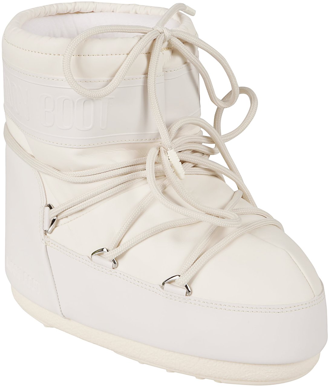 Moon Boot Icon Low Rubber Ankle Boots White Wit