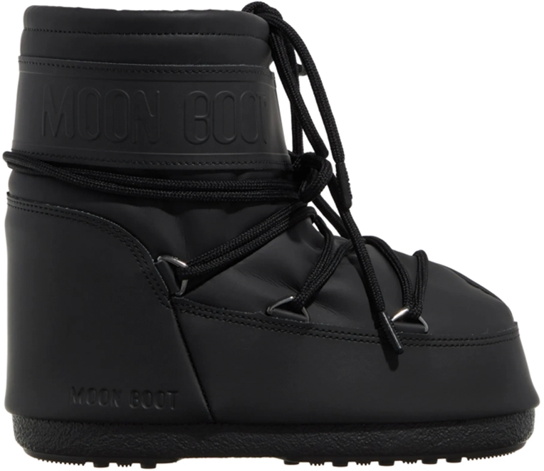 Moon Boot MB ICON LOW RUBBER BLACK Zwart