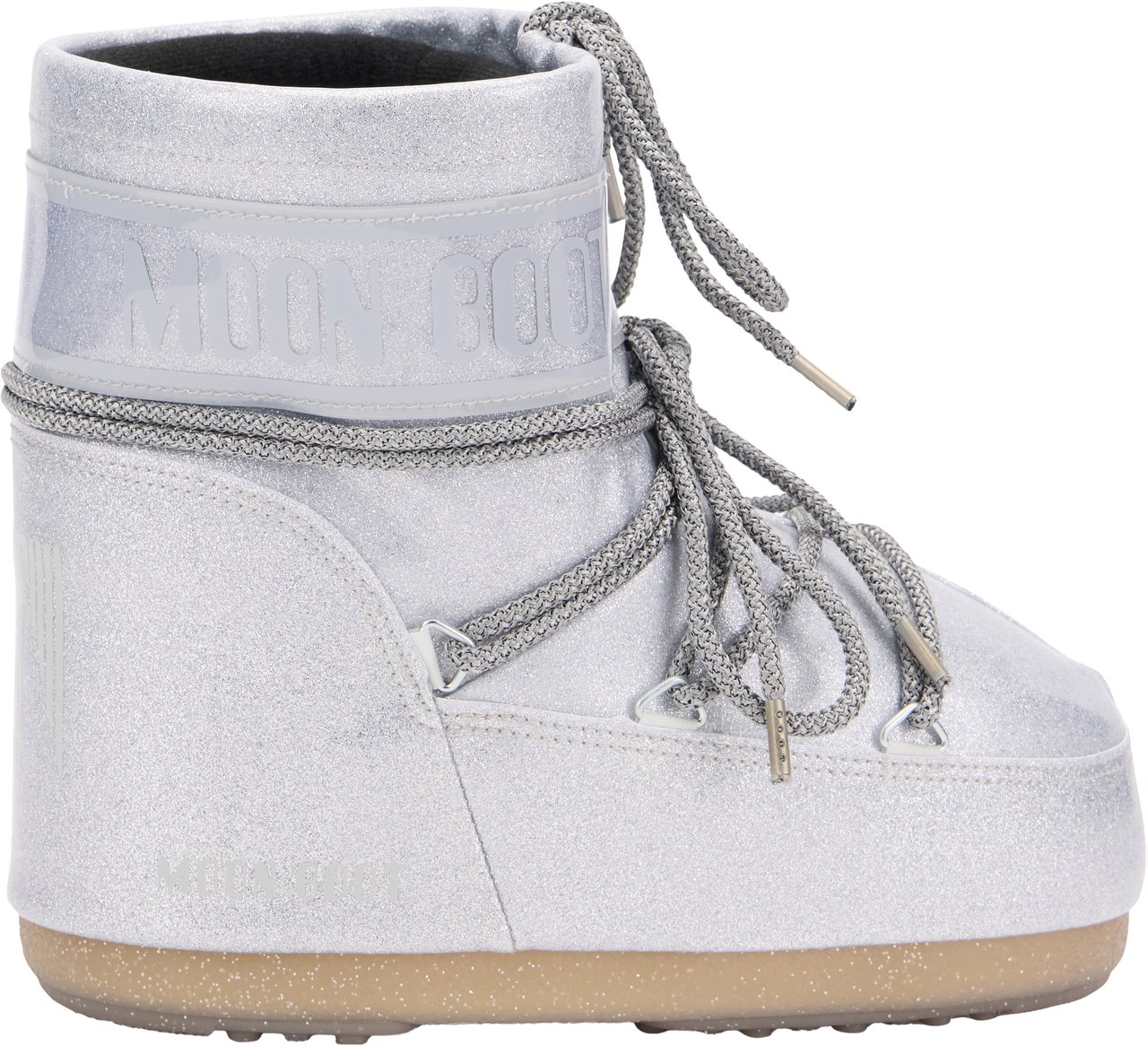 Moon Boot Icon Low Glitter Boots Zilver