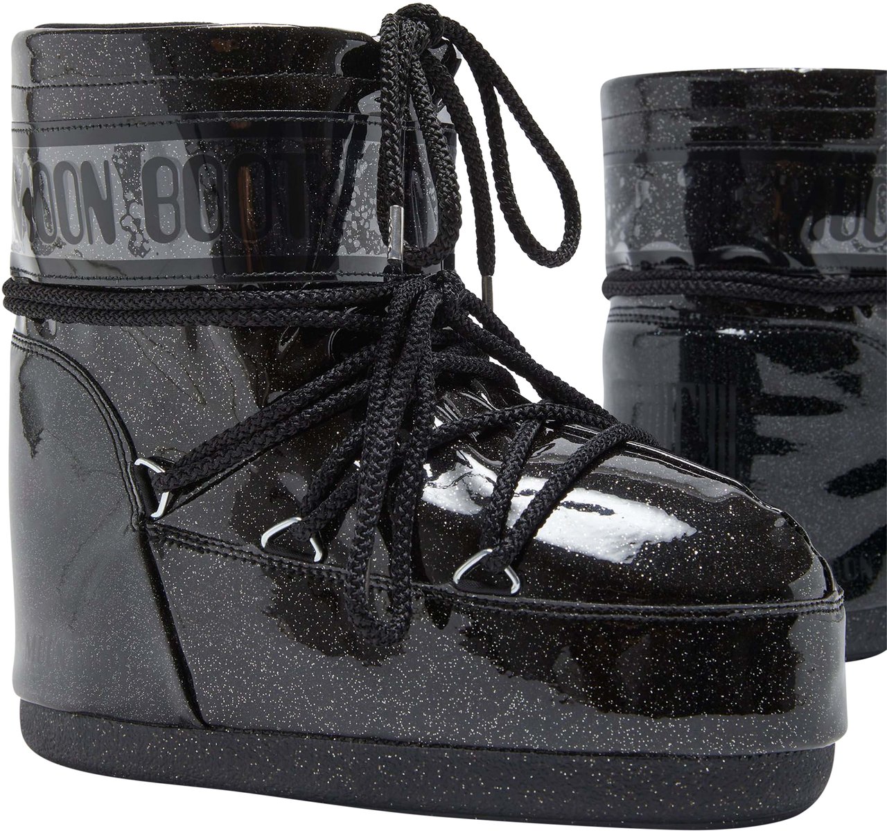 Moon Boot Snowboots Icon Low Glitter Zwart