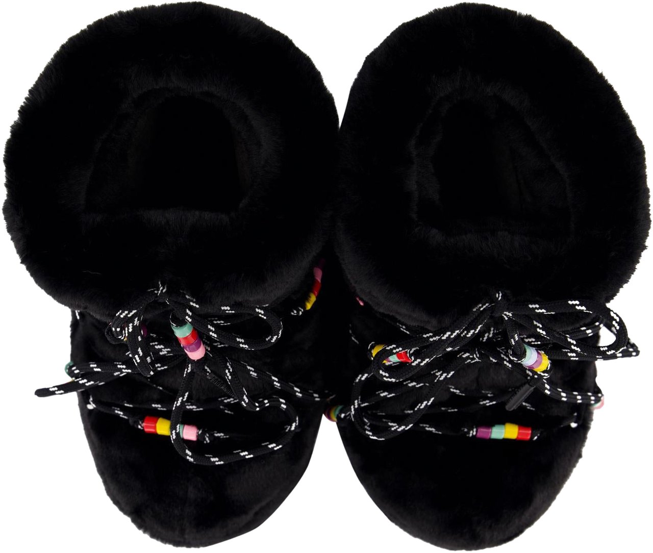 Moon Boot Dames MB Icon Low Faux Fur Beads Zwart