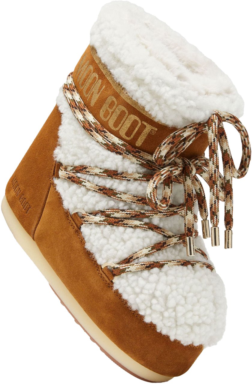 Moon Boot Mb Icon Low Shearling Boots Cognac 80d1409580 Bruin