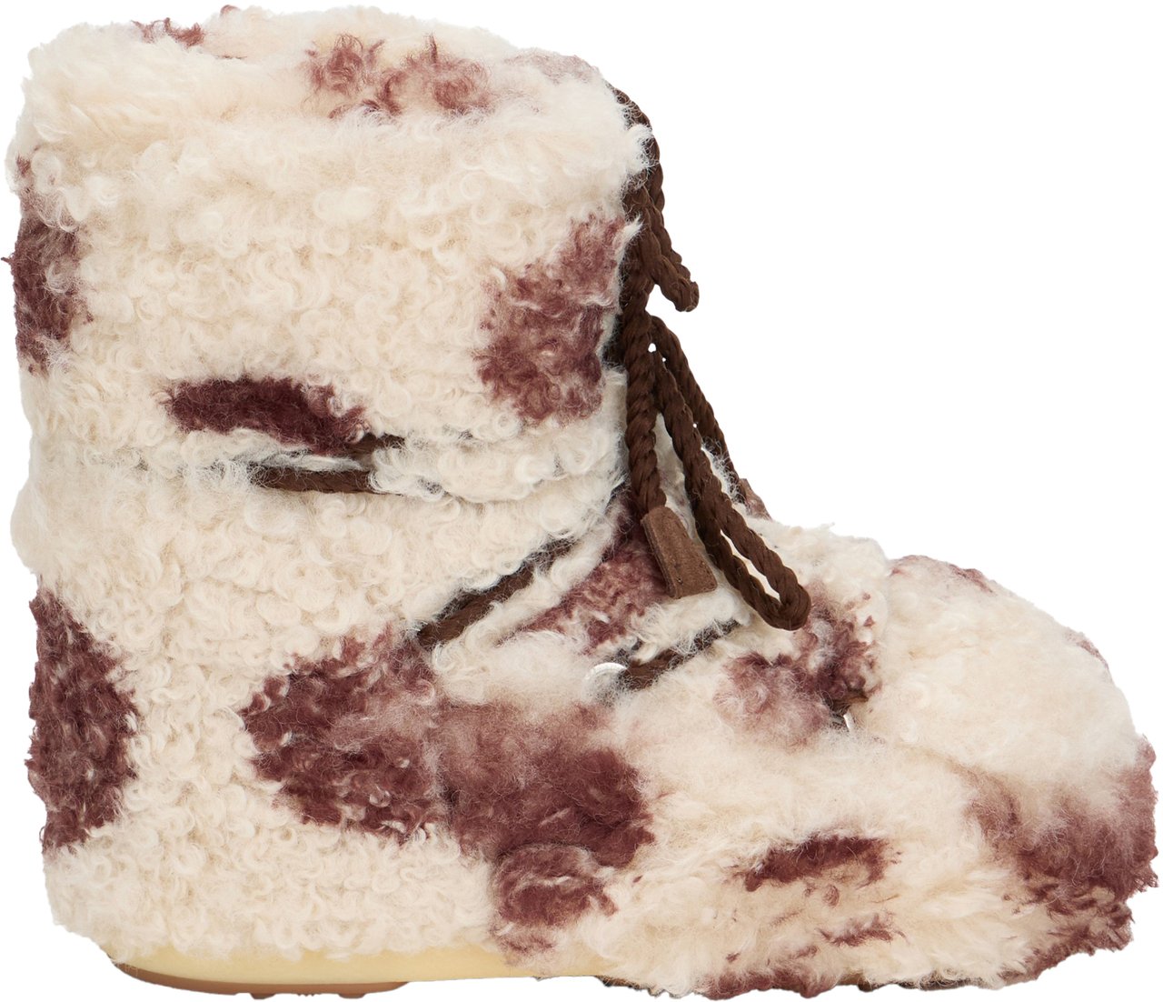 Moon Boot Icon Low Curly Boots Beige