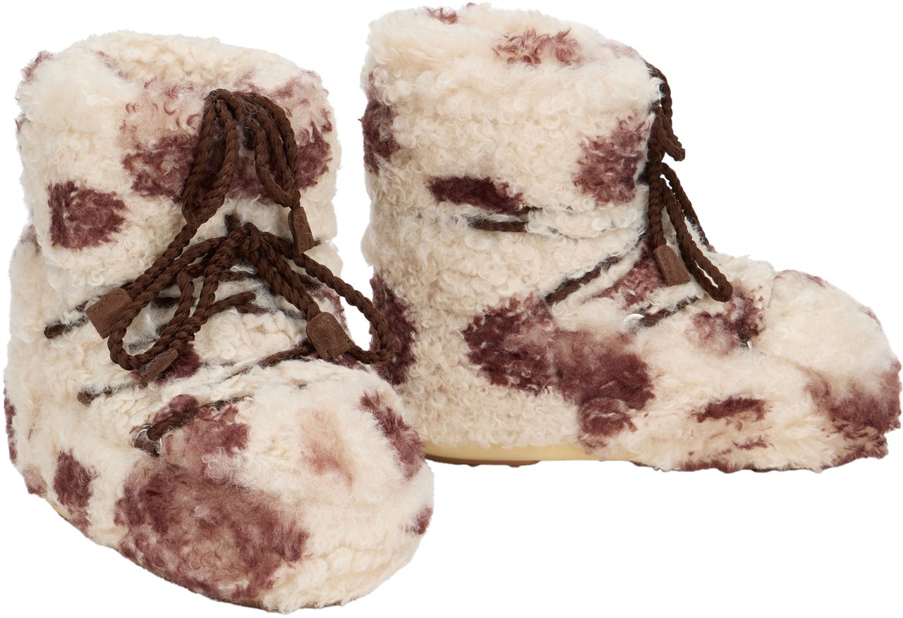 Moon Boot Icon Low Curly Boots Beige