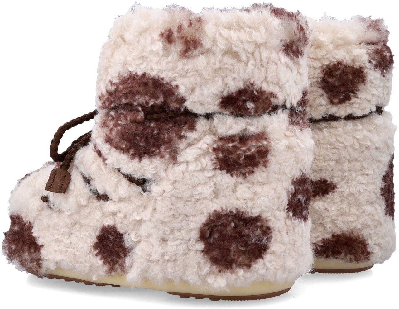 Moon Boot Classic Low Curly Cow Wit