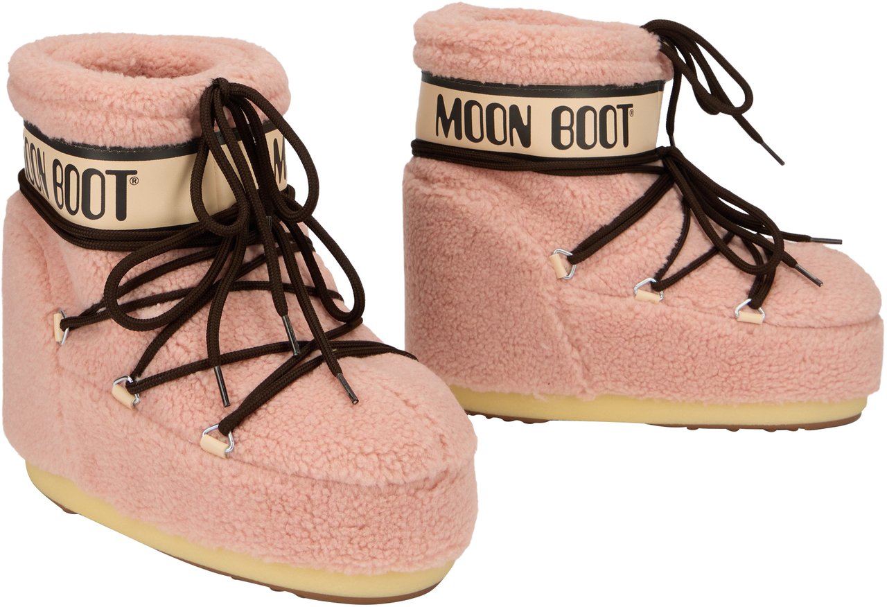 Moon Boot Stivale Icon Low in teddy Roze