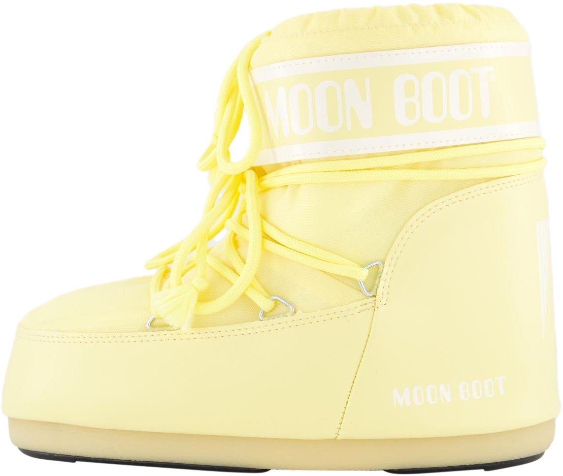 Moon Boot Dames Icon Low Nylon Geel Neutraal
