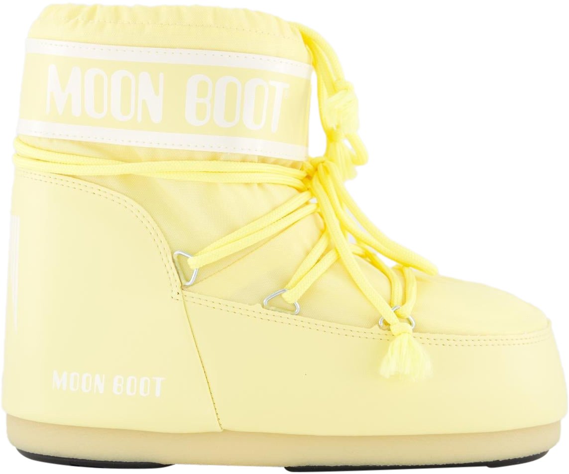 Moon Boot Dames Icon Low Nylon Geel Neutraal