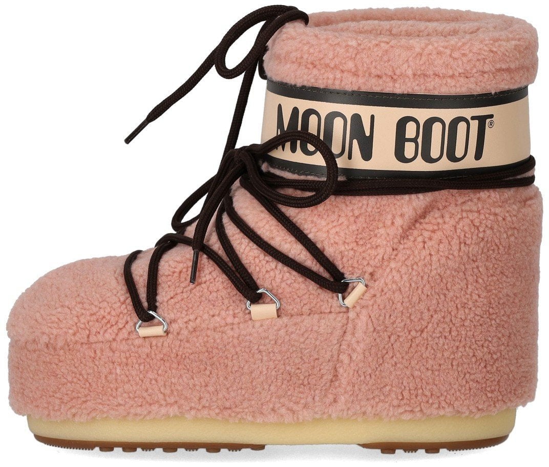 MOON BOOT ICON LOW FLEECE SNOW BOOT Roze