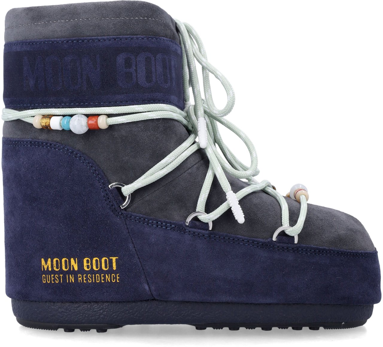 Moon Boot Gir Icon Low Beads Midnight Grey Donkergrijs