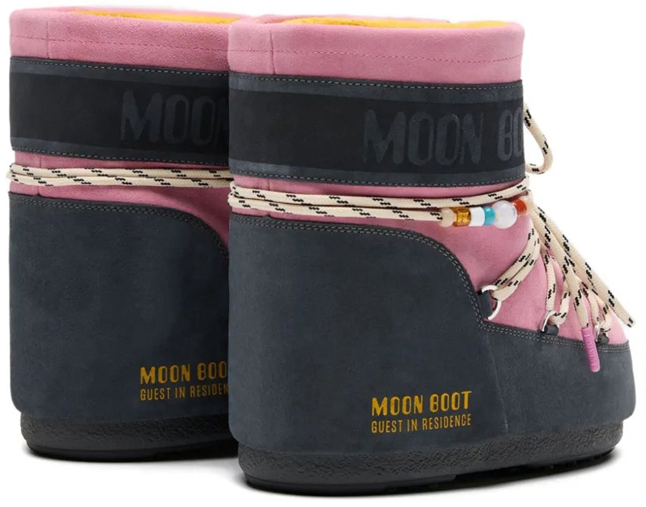 Moon Boot Shoes Grey Rose Roze