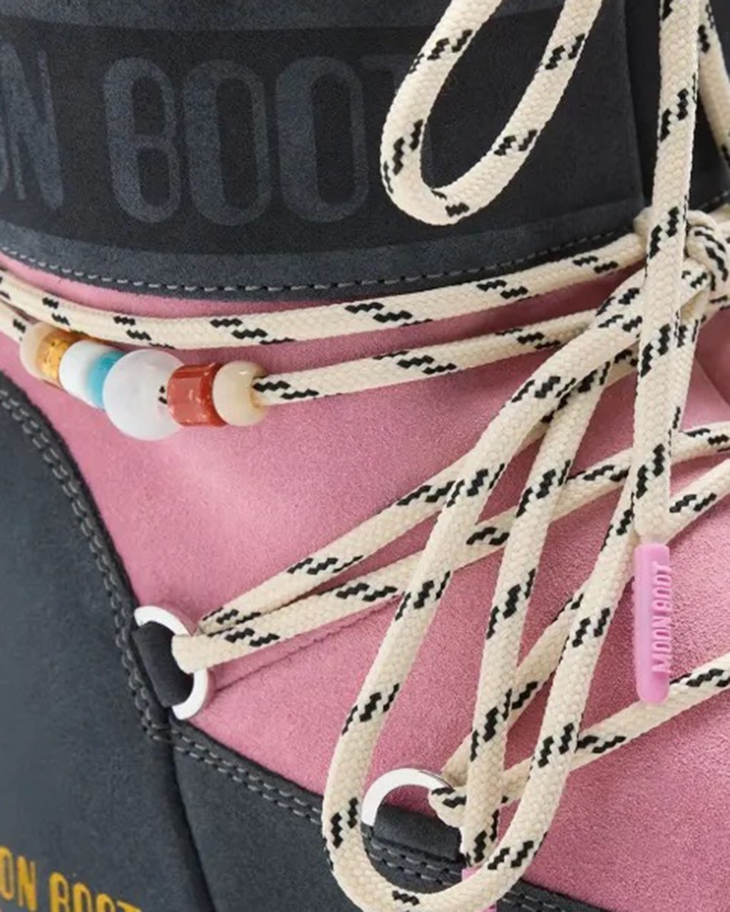 Moon Boot Shoes Grey Rose Roze