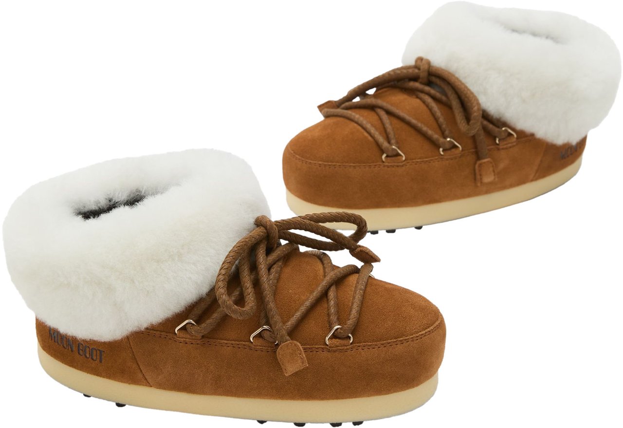 Moon Boot Moon Boot Mb Evx Mule Suede Boots Cognac 80d1470090 Bruin