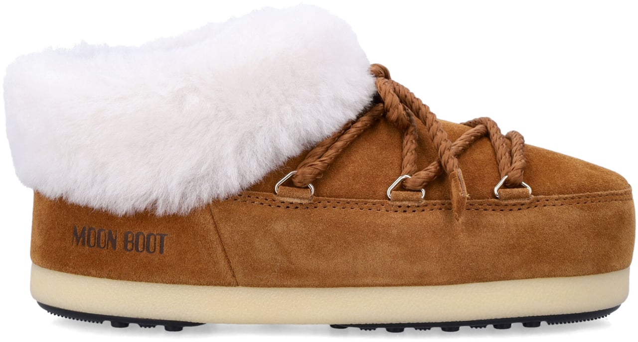 Moon Boot Evx Mule Suede Cognac Natural Beige
