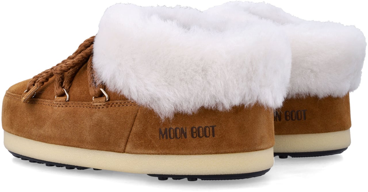 Moon Boot Evx Mule Suede Cognac Natural Beige