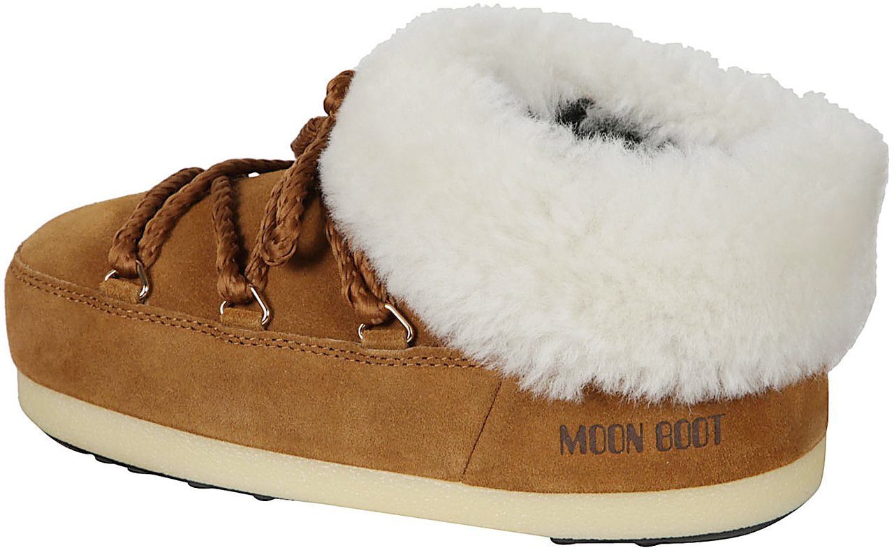 Moon Boot Evx Suede Mules Brown Bruin