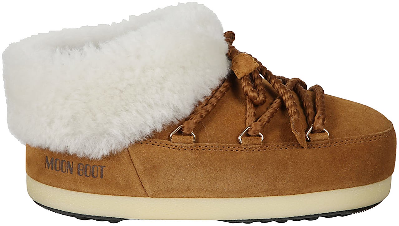 Moon Boot Evx Suede Mules Brown Bruin