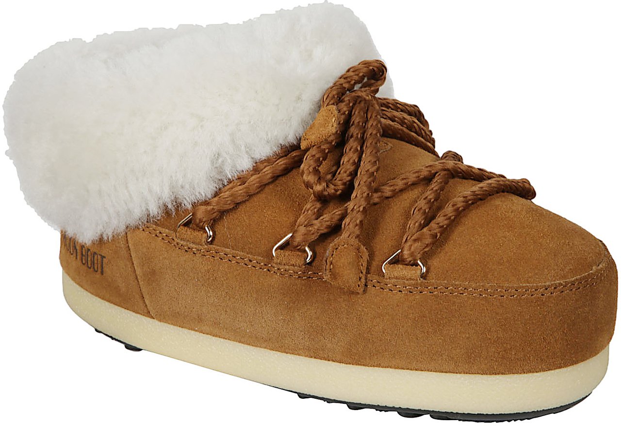 Moon Boot Evx Suede Mules Brown Bruin