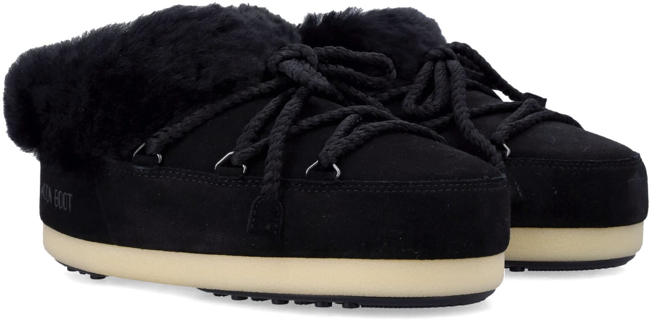 Moon Boot Evx Mule Suede Nero Zwart