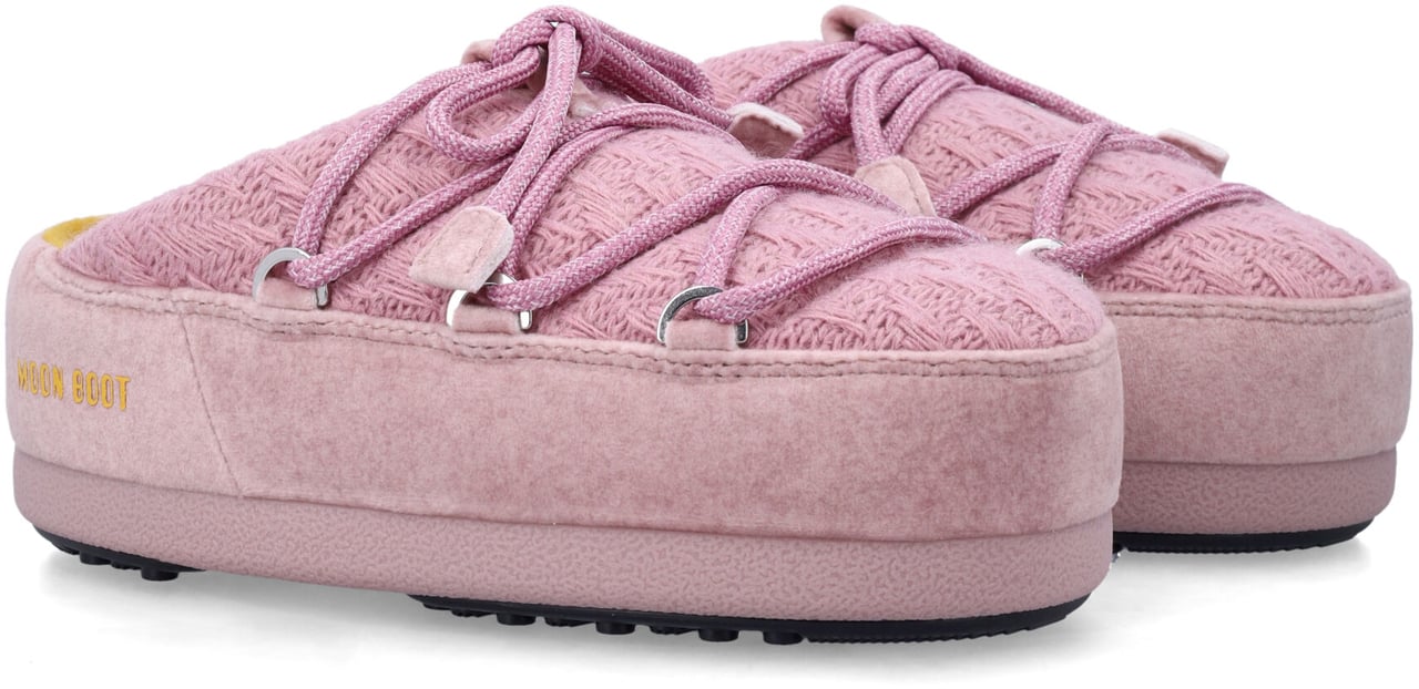 Moon Boot Gir Evx Mule Knit Rosa Roze