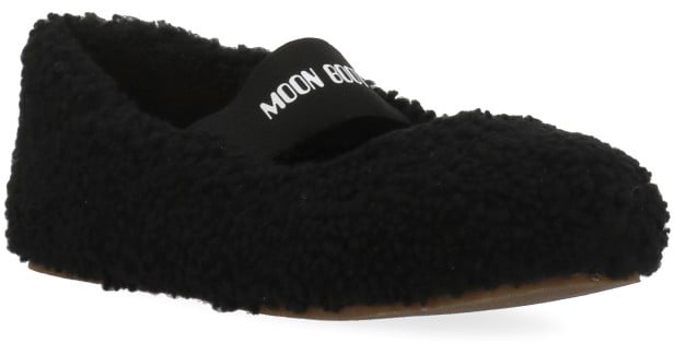 Moon Boot Flat Shoes Black Zwart
