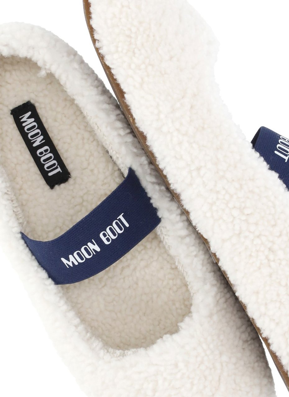 Moon Boot Flat Shoes Avorio Wit