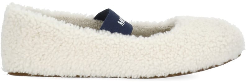 Moon Boot Flat Shoes Ivory Wit