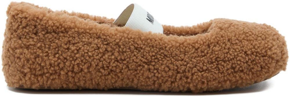 Moon Boot Flat Shoes Brown Beige