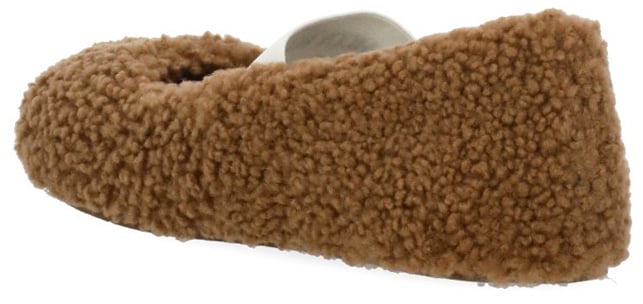 Moon Boot Flat Shoes Brown Beige